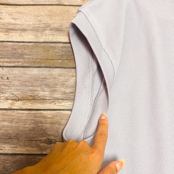 Zara Purple Ribbed Sleeveless Crew Neck Pullover Vest NWT Medium Waistcoat - Picture 9 of 9